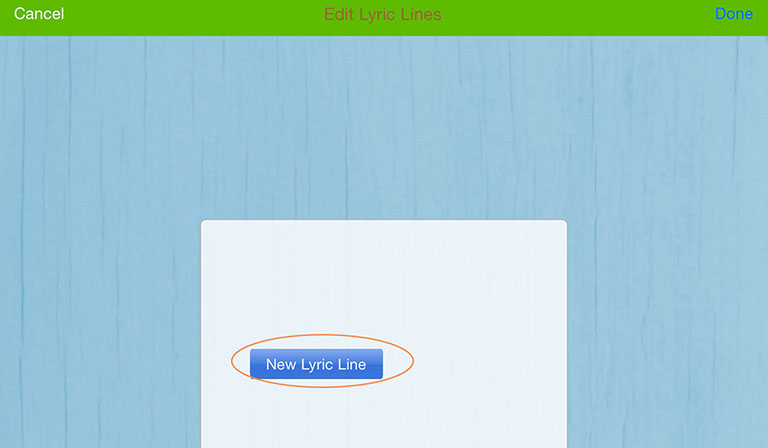 Add lyrics - step 2