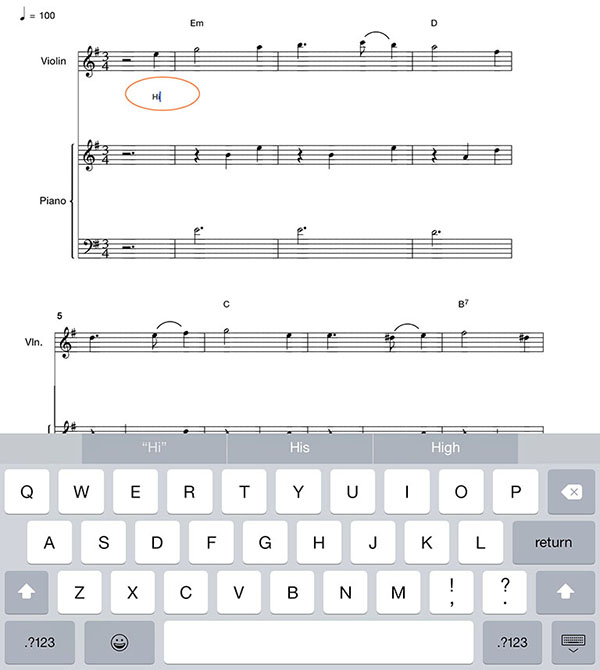 Add lyrics - step 3